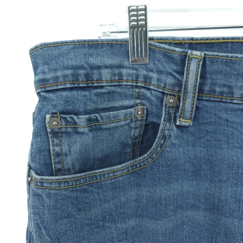Levi's 502 Blue Jeans Mens 38X32‎ Measured 38X31 Taper Fit Comfort Stretch Denim